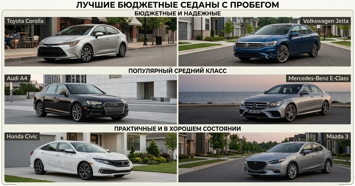 Лучшие седаны с пробегом Лучшие седаны с пробегом